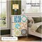Mediterranean Style Dresser with 6 Drawers, Chest of Drawers with Wood Top & Knob, for Living Room, Bathroom, Guest Room, Dorm, Sea White